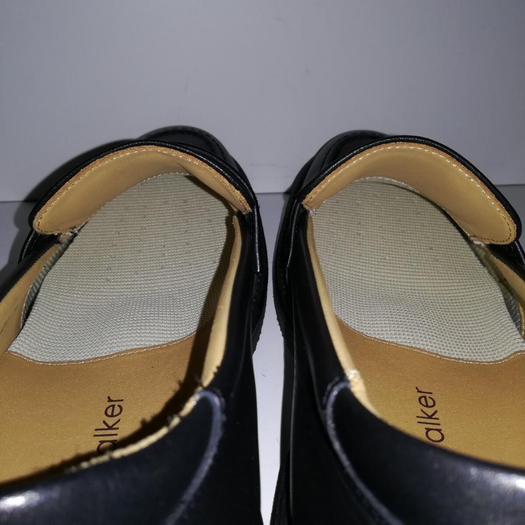 d0375 新品同様 リーガルウォーカー ローファー 27EEE 黒 革靴