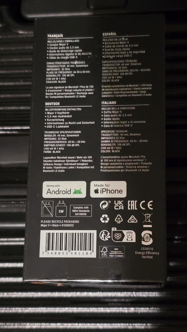 Marshall Major V[新品●未使用]