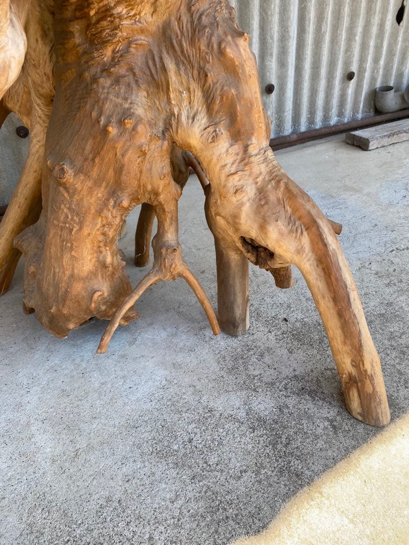 木の根 大型　花台　天然木　床の間　飾り台　オブジェ 和風　置物　木製