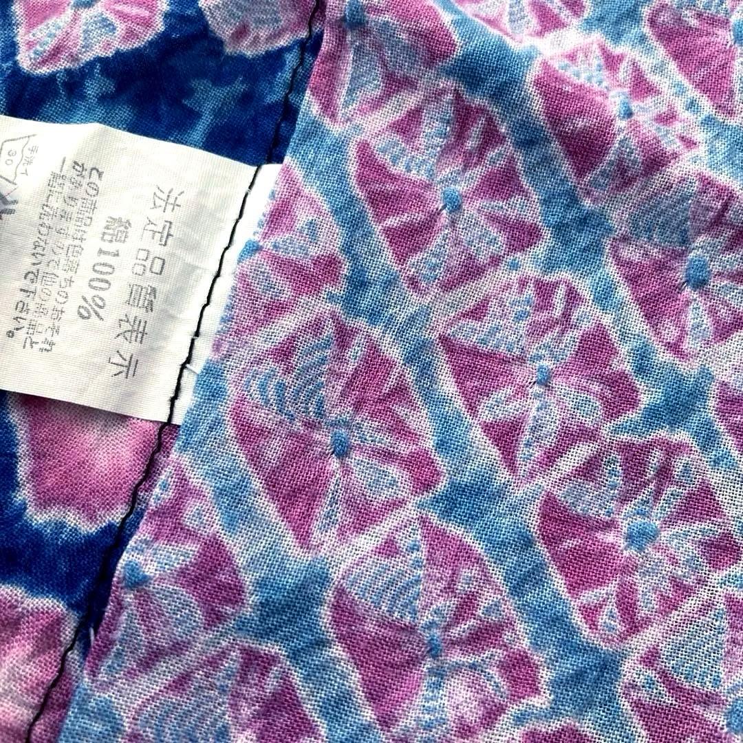 つくし 有松鳴海絞り・蜘蛛絞り浴衣　身丈157cm ピンク　No.-24