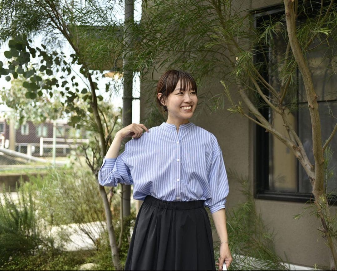 綿100%の播州織シャツ