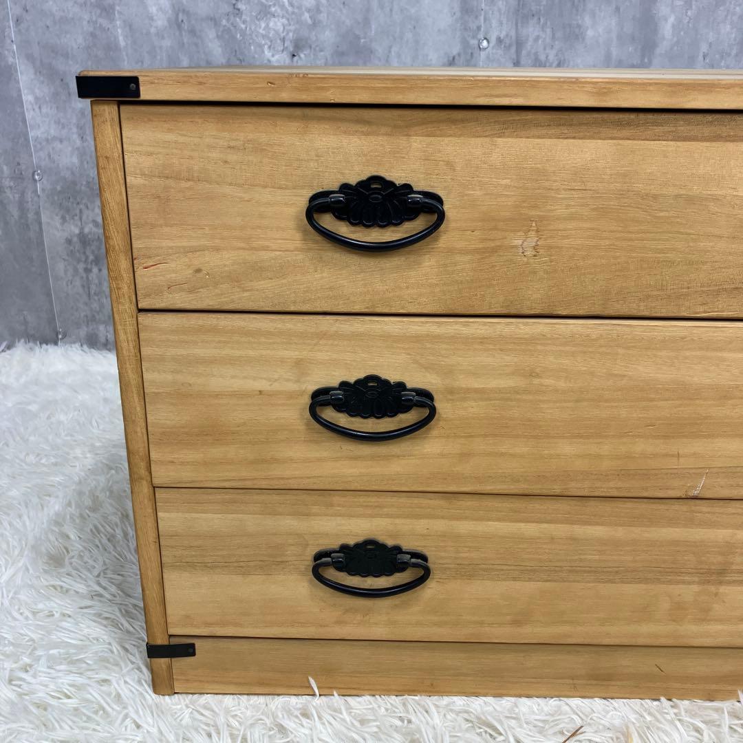 桐箪笥 3段 着物 高級 和家具 希少 昭和レトロ