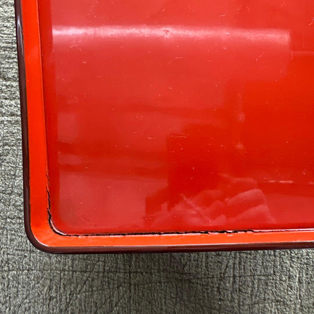 A 旧家 輪島塗 高脚膳 5客 時代漆器 専用木箱付き アンティーク き