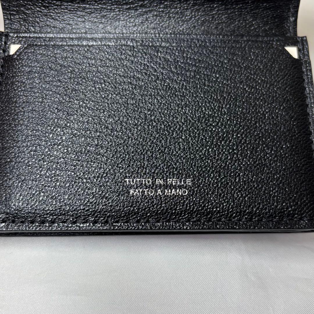 【新品】　ラルコバレーノ　ビジネスカードケース　名刺入れ　シボ革　ユニセックス