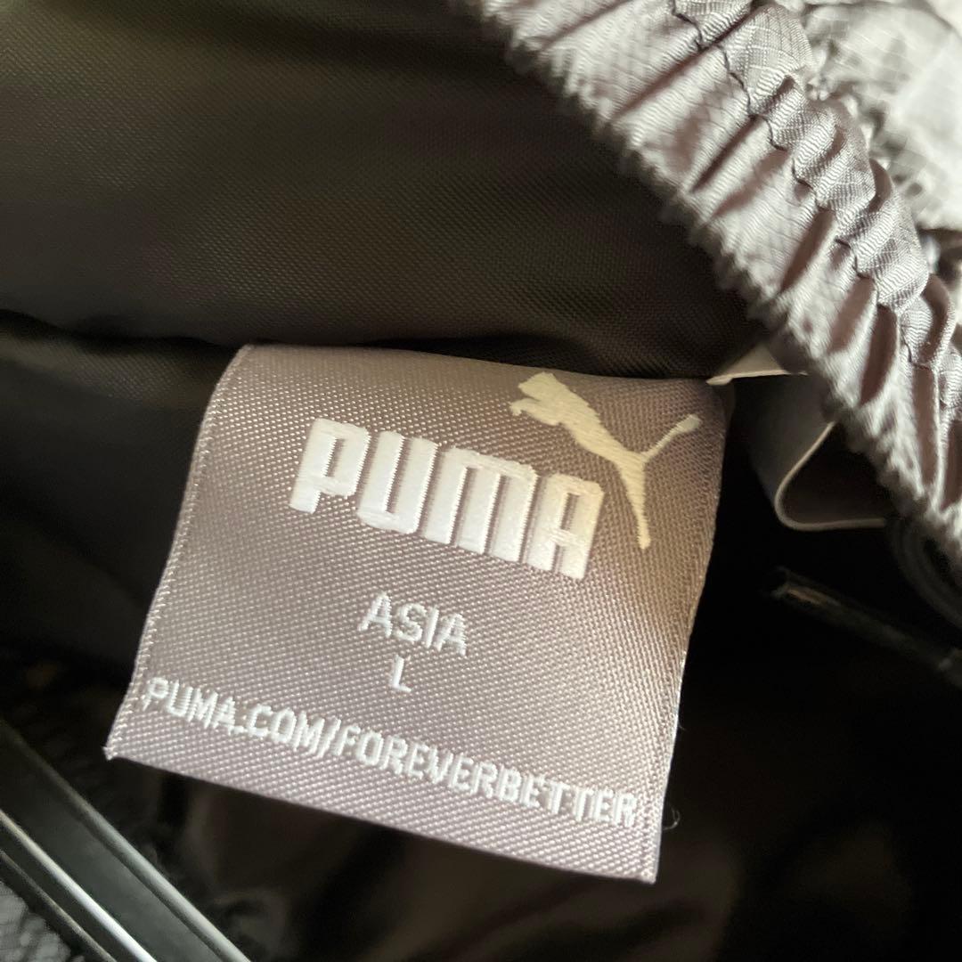 PUMA ブラック ウィンドブレーカー L 中綿ウォーマー　サッカー　上下セット