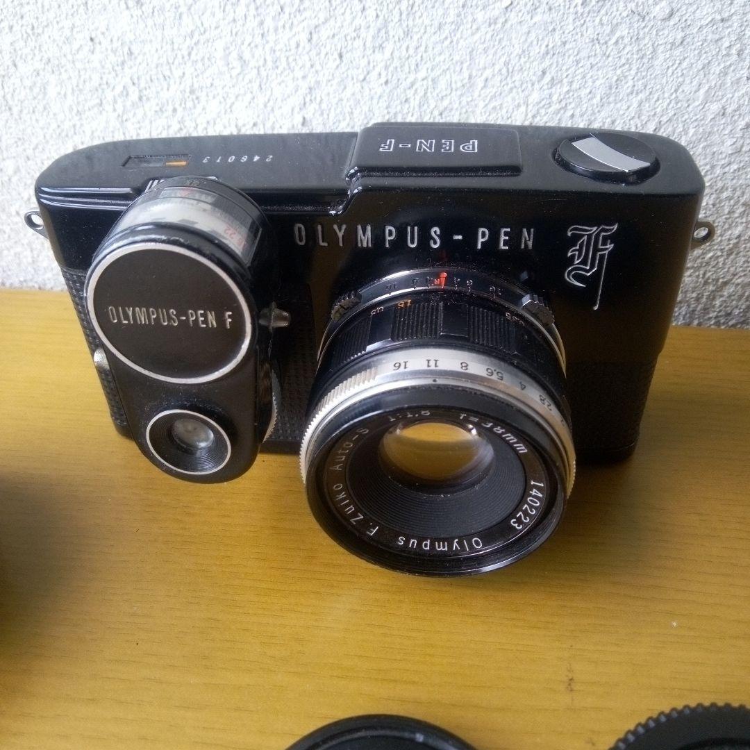 黒塗り Olympus PEN F フィルムカメラ実働品