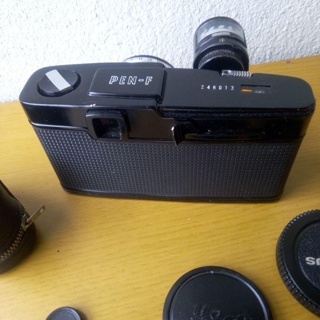 黒塗り Olympus PEN F フィルムカメラ実働品