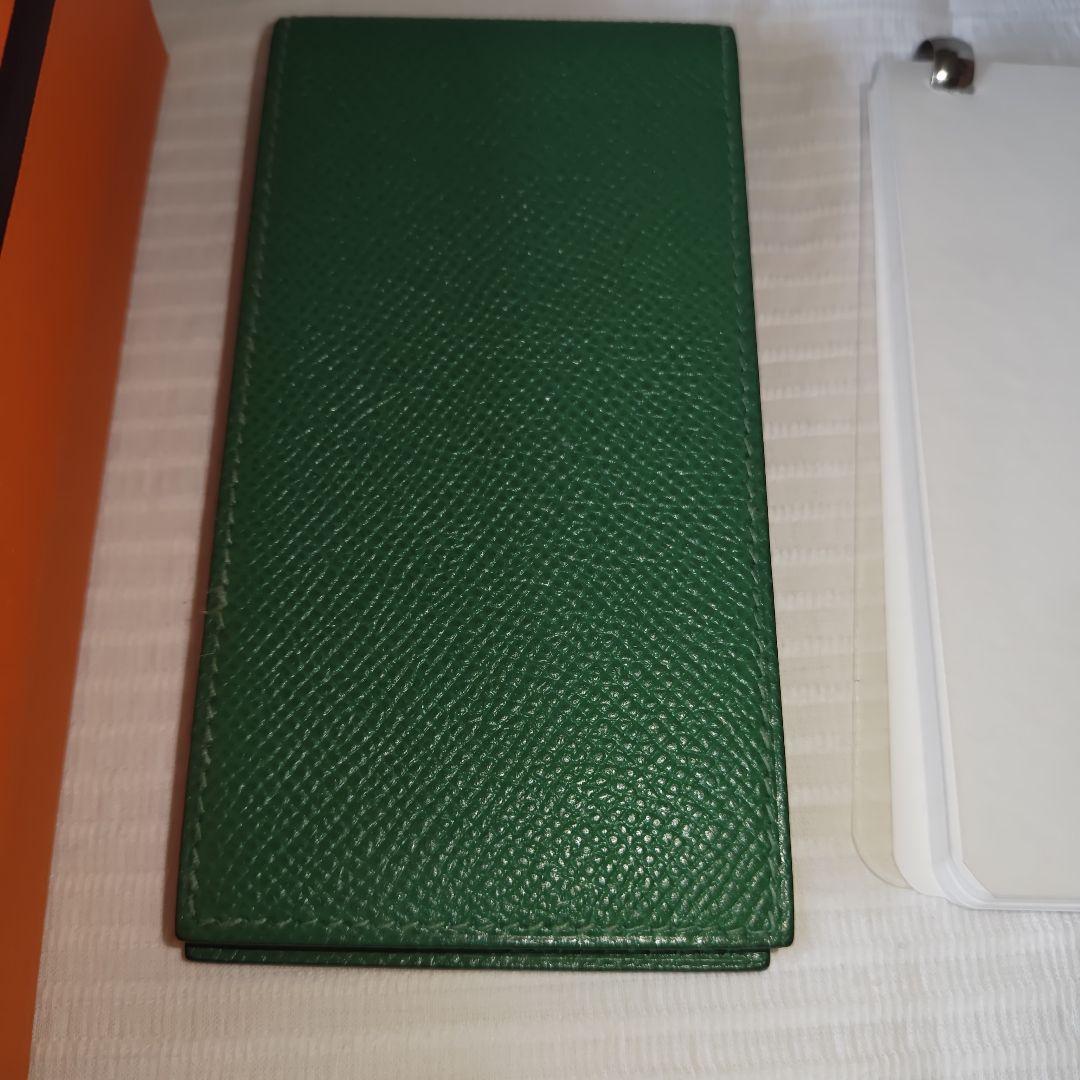 【未使用】エルメス　メモ帳　カバー　レフィル　フルセット　グリーン