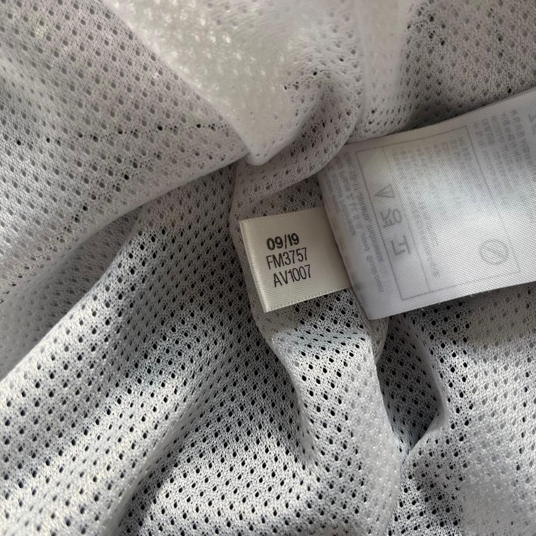 アディダス ビッグトレフォイル ナイロンジャージ 白黒 XL