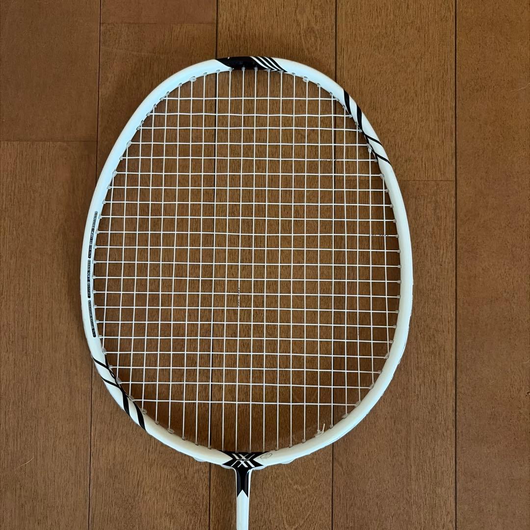 バドミントンラケット 2本セット L5 ホワイト/ブラック