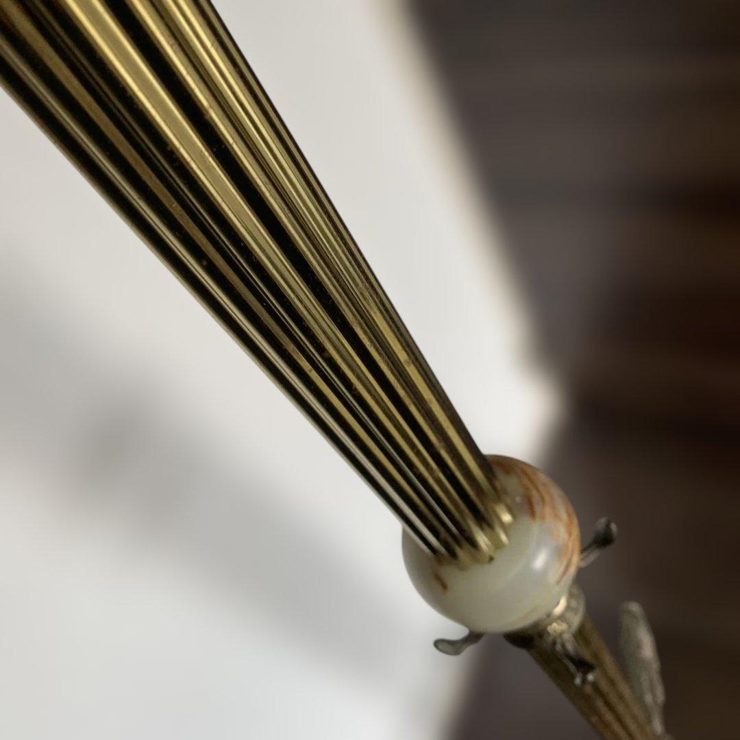 ①ポールハンガー　真鍮　イタリア　ビンテージ　コート掛け ①②セット品