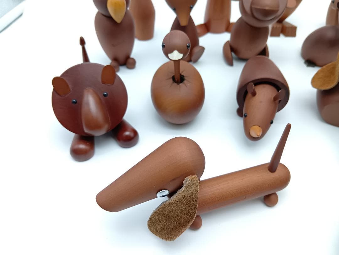 千趣会　ロイヤルペット　19体セット　木製　動物　置物