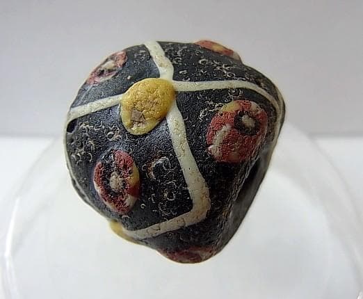 ★K0506★古代とんぼ玉 (A54)　北欧　バイキング　特大　ガラスビーズ