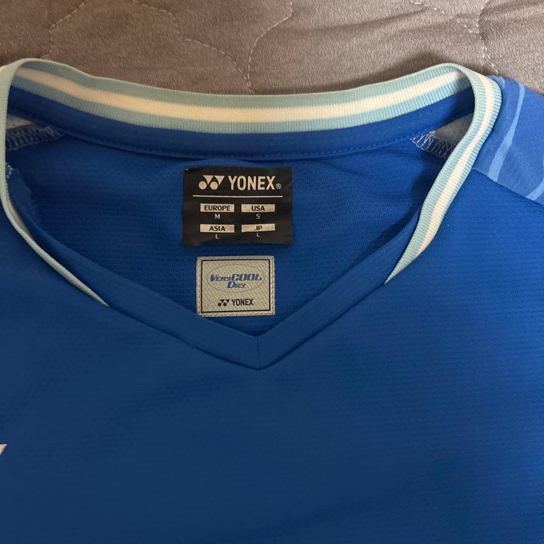 YONEX バドミントンウェア Lサイズ 青