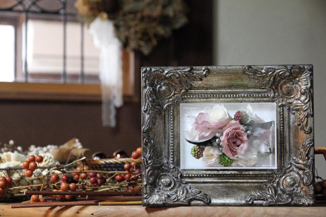 10個　ANCIENT　アンティークスタイルミニフレーム SQM812SV