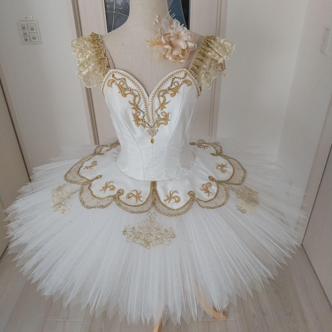 バレエ衣装 チュチュ お花頭飾り付き