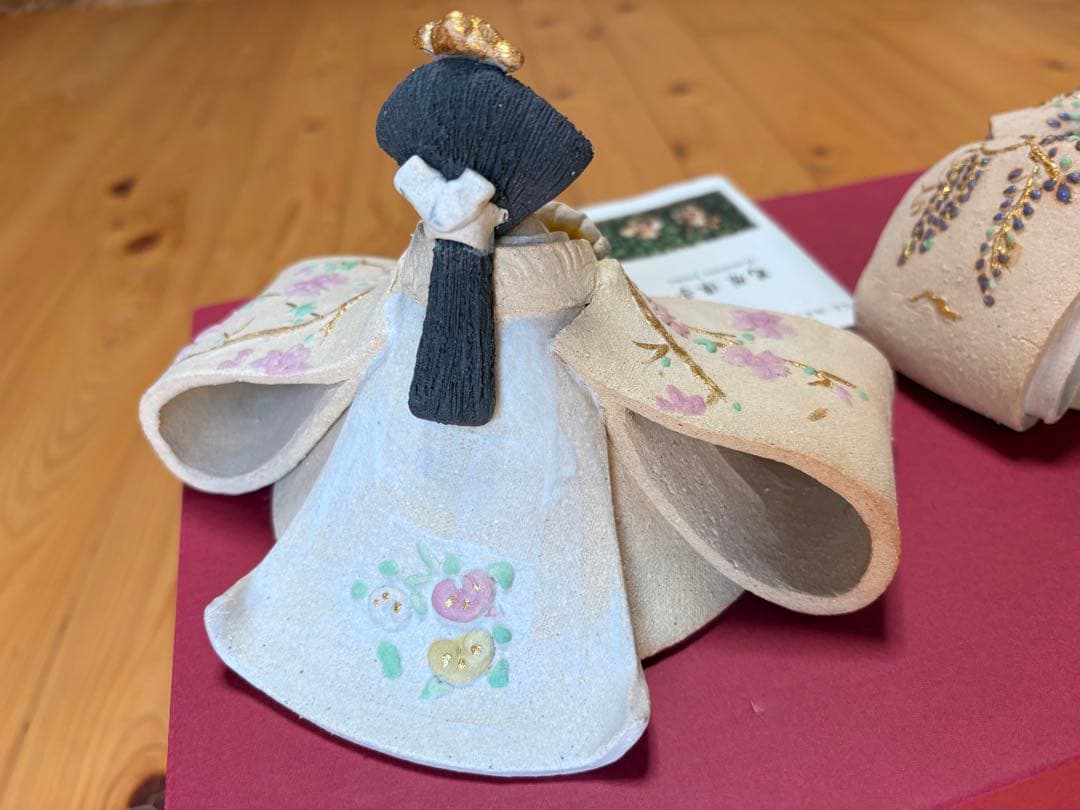 【未使用】雛人形 ひな祭り　信楽焼　葛原準子