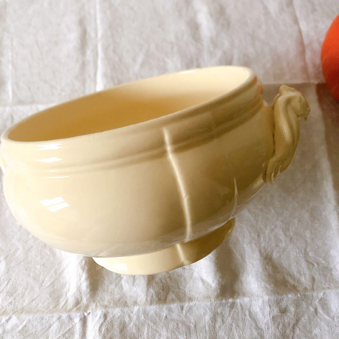 ディゴワンサルグミンヌ 花リムスーピエール フランスアンティーク食器　ブロカント