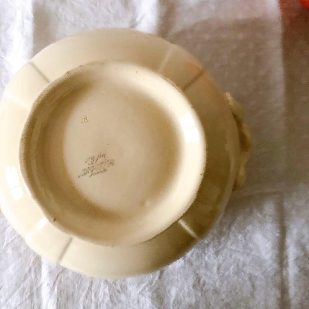 ディゴワンサルグミンヌ 花リムスーピエール フランスアンティーク食器　ブロカント