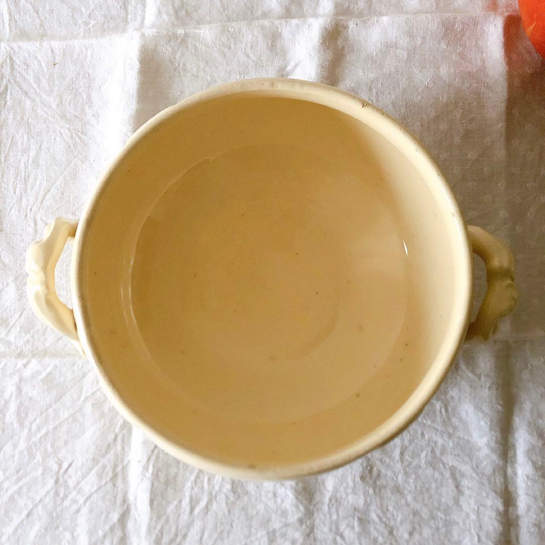 ディゴワンサルグミンヌ 花リムスーピエール フランスアンティーク食器　ブロカント