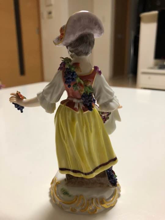 マイセン フィギュア 葡萄を摘む少女