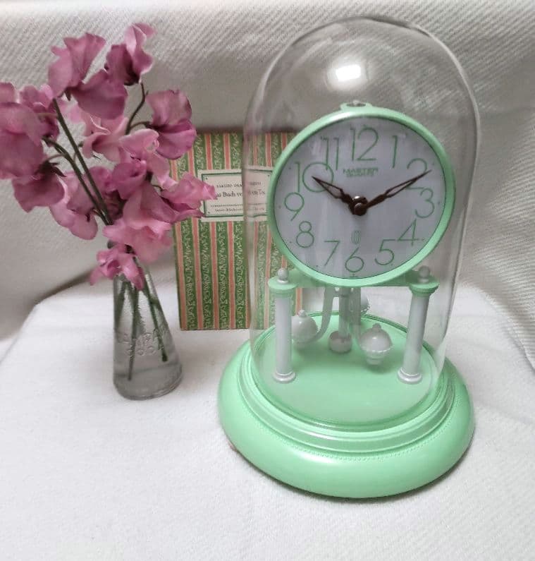 美品 ジャパンヴィンテージ 置時計 日本製 マスタークォーツ 未使用品 当時物