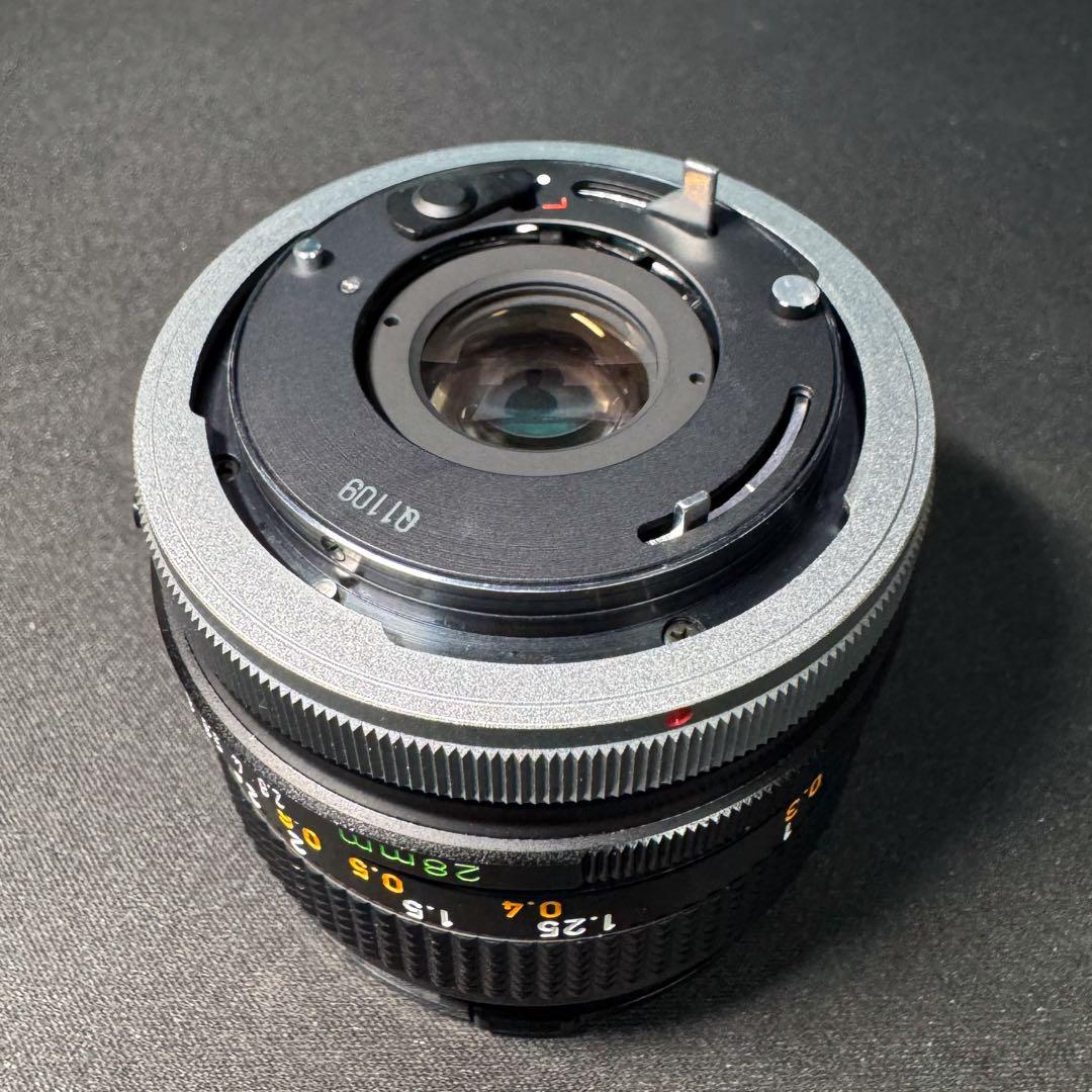 フィルムカメラ Canon FD 55mm 1:1.2 + FD28mm F2.8 S.C.