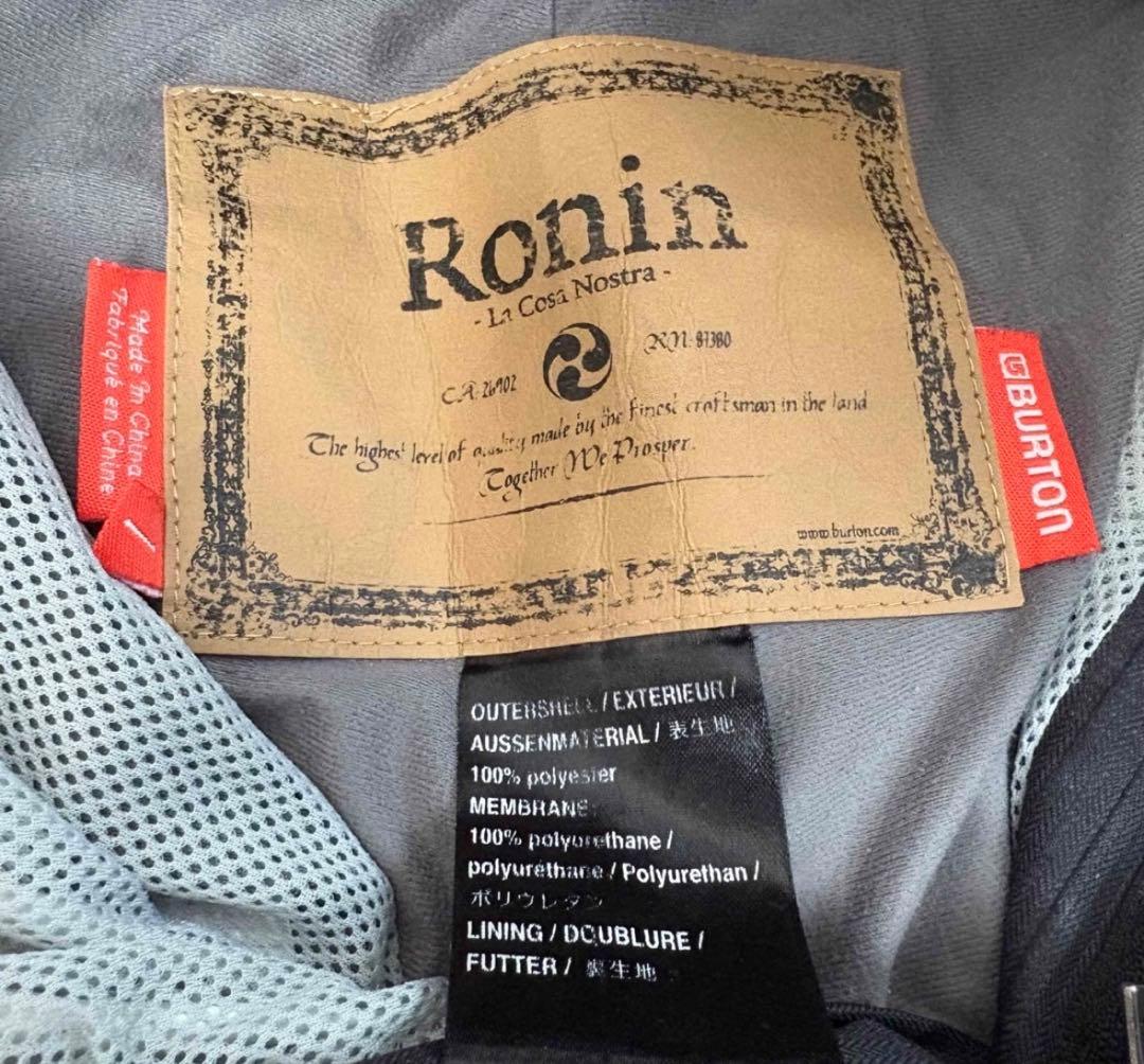 バートン　RONIN　スノーボード　ウエア 上下セットアップ　検　AK