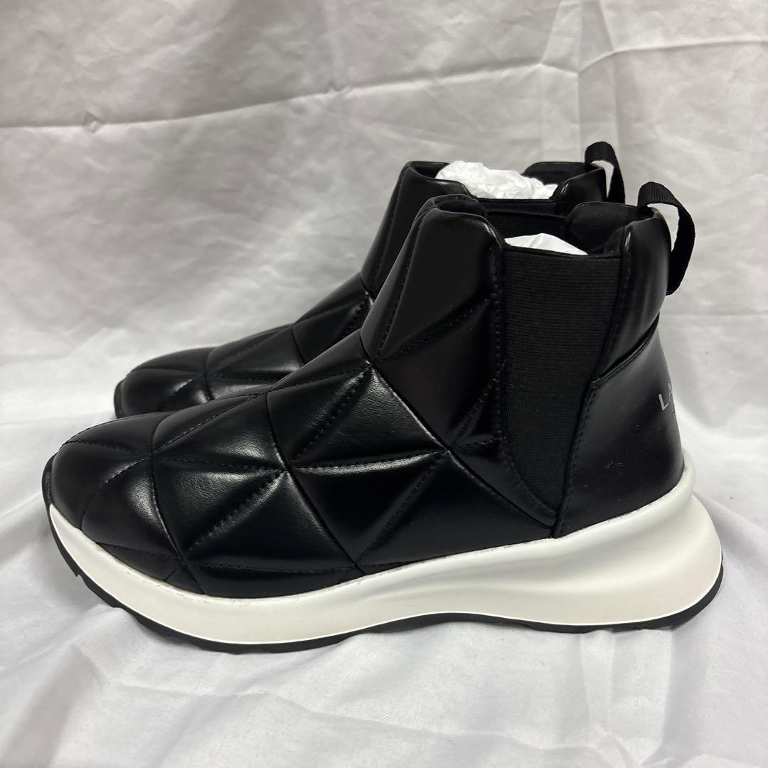 LANVIN en Bleu ミッドカットキルティングスニーカー　23.