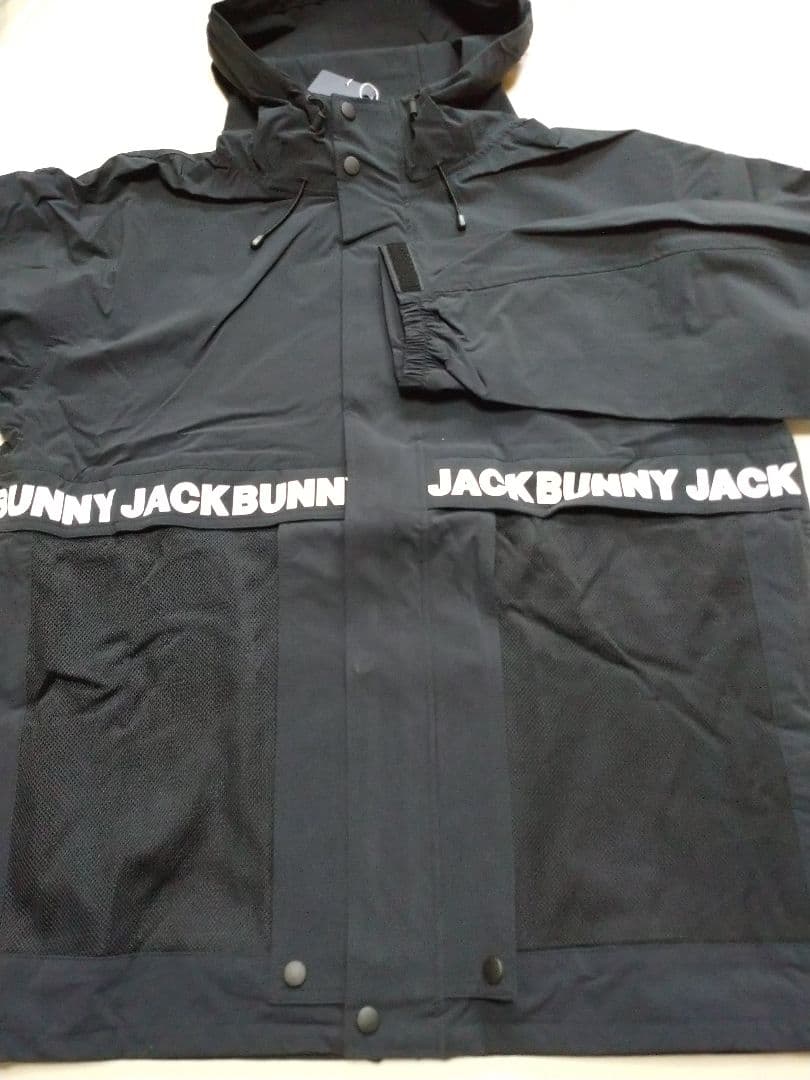 ジャックバニー ブルゾン アウター 6サイズLL ブラック 防風 ゴルフウェア