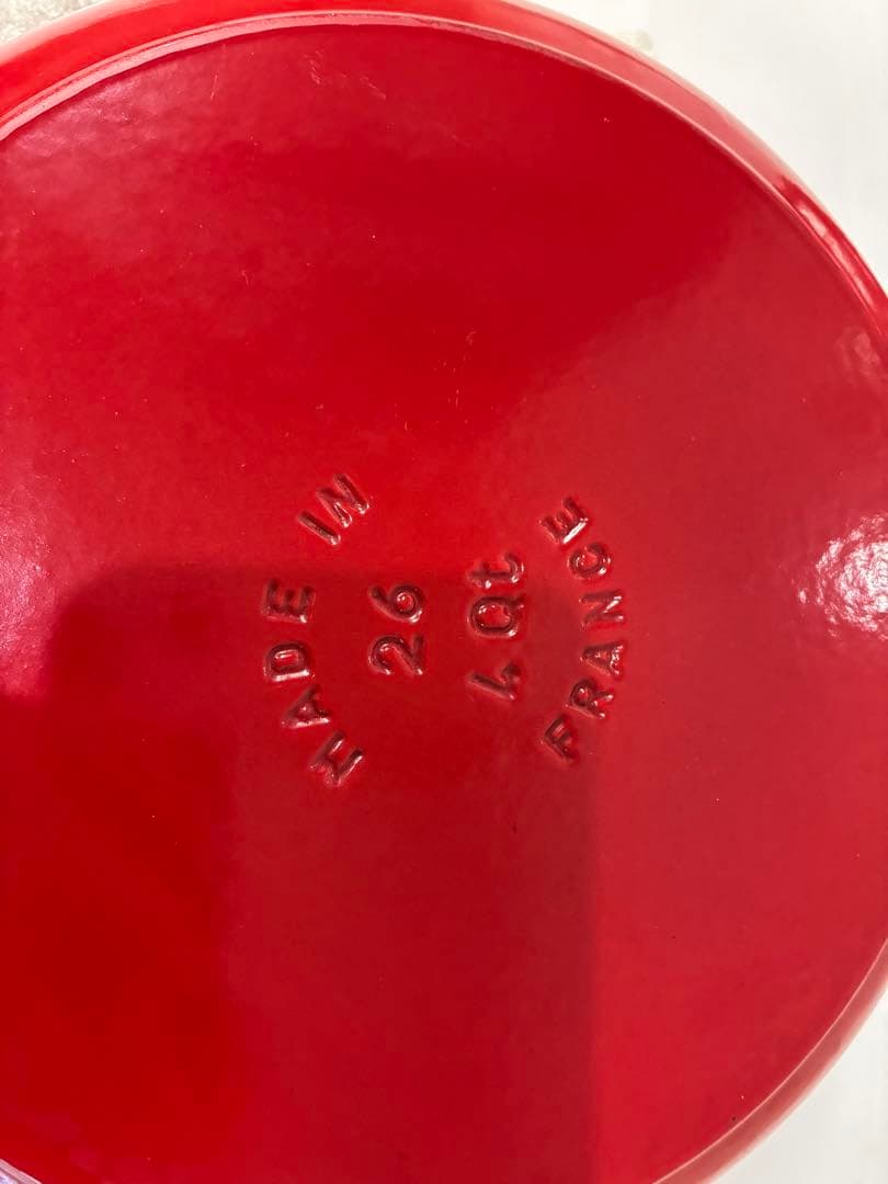 STAUB　ストウブ　両手鍋 レッド 約26cm