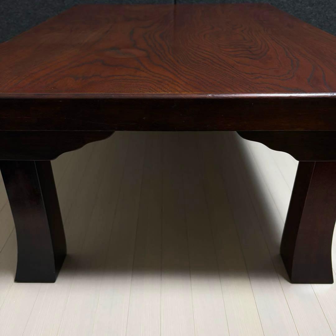 座敷机　レトロ　ちゃぶ台　折りたたみ　座卓　天然木　ローテーブル　ヴィンテージ