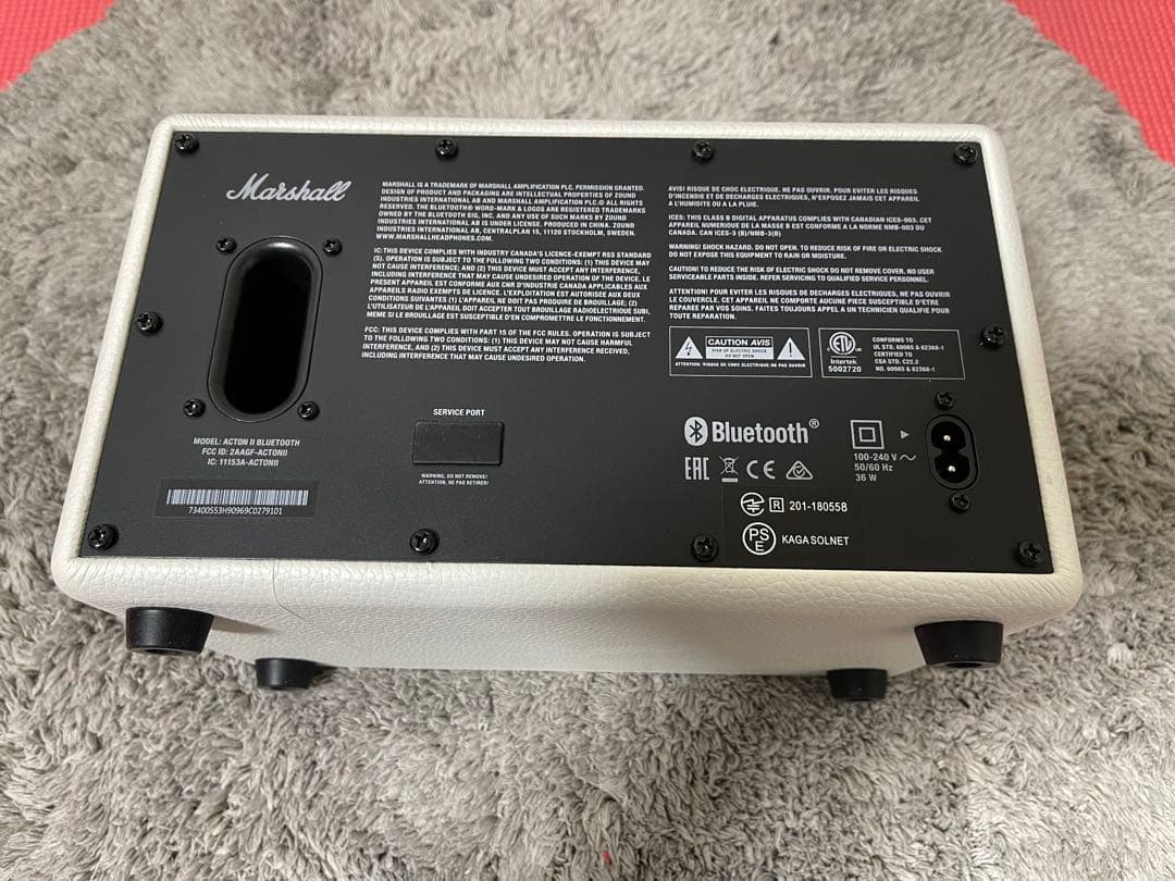 Marshall ホワイト スピーカー ACTON II 【美品】