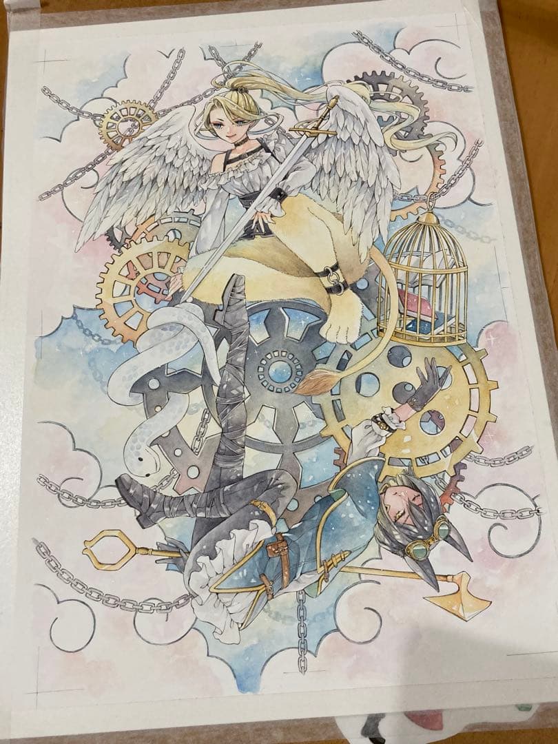 麦*）様 創作 手描きイラスト 運命の輪