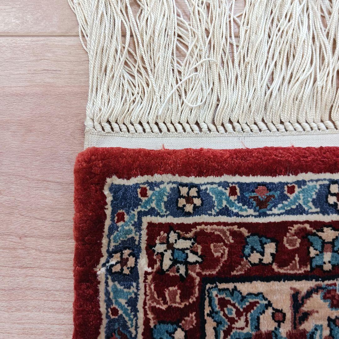 Y2655 高級シルク絨毯 手織り72万ノット シルク100% 153×93㎝