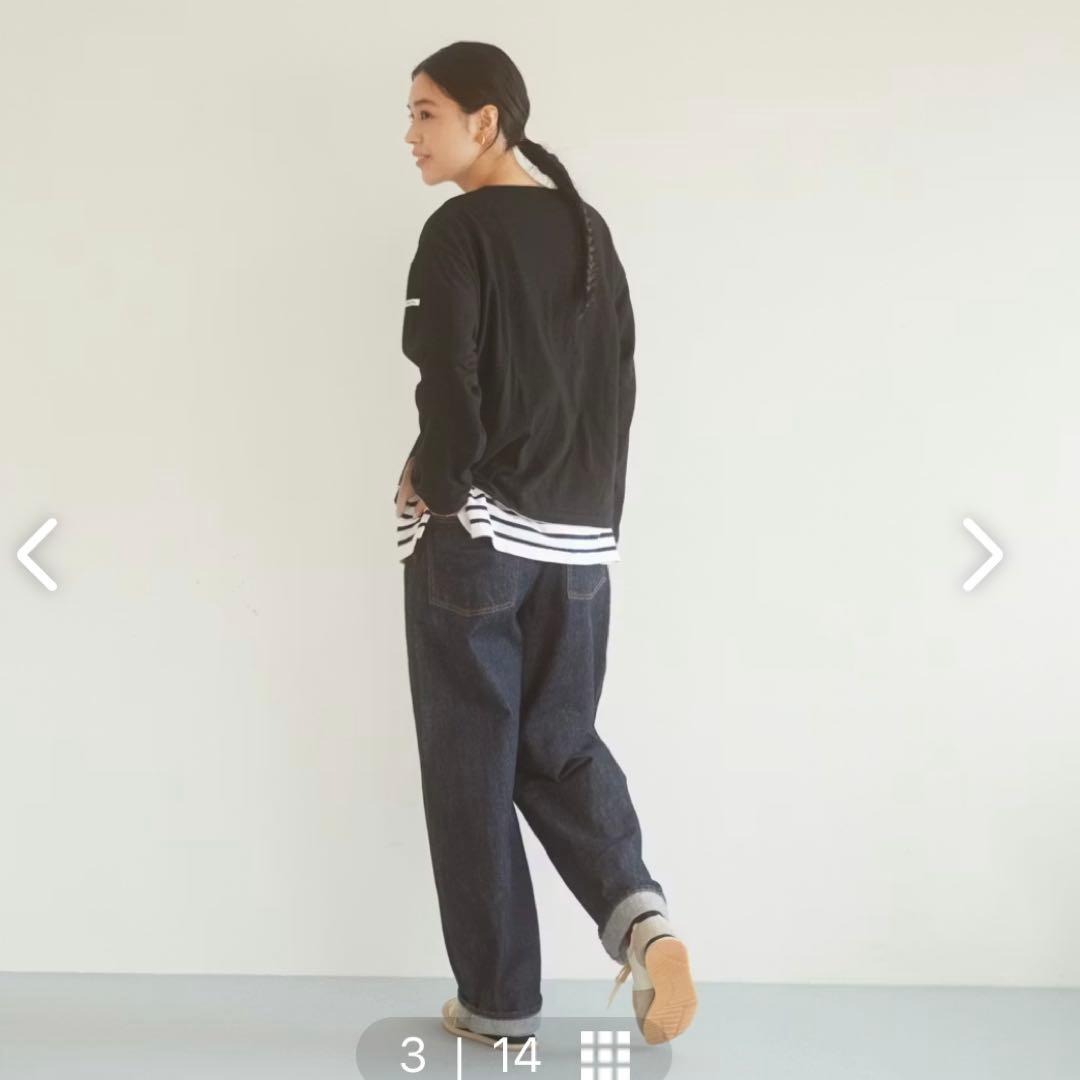 【美品】ORCIVAL / オーシバル / クルーネックカーディガン　ブラック