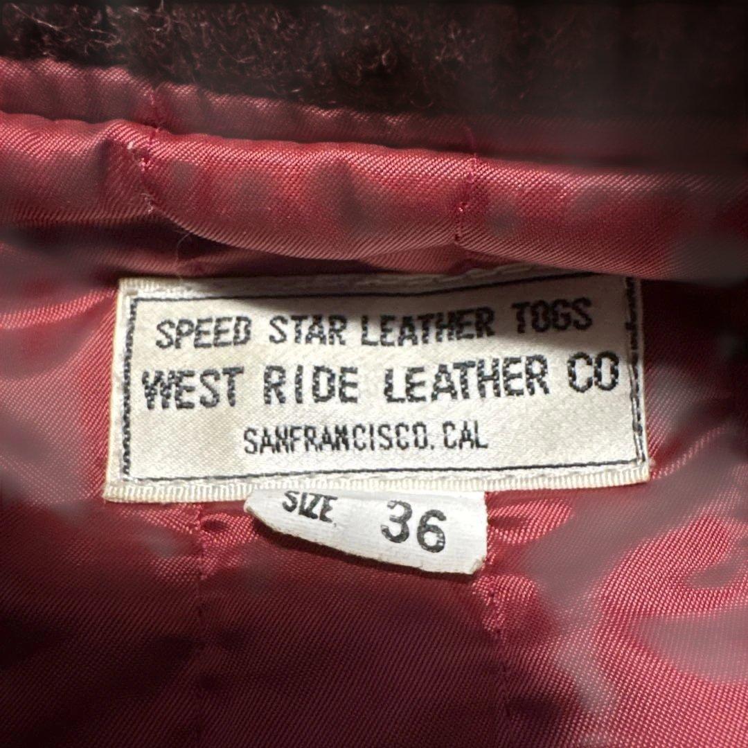 カ*シ様 ジャンク品　36inch ウエストライド　レザーベスト