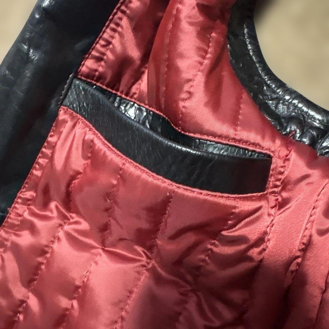 カ*シ様 ジャンク品　36inch ウエストライド　レザーベスト