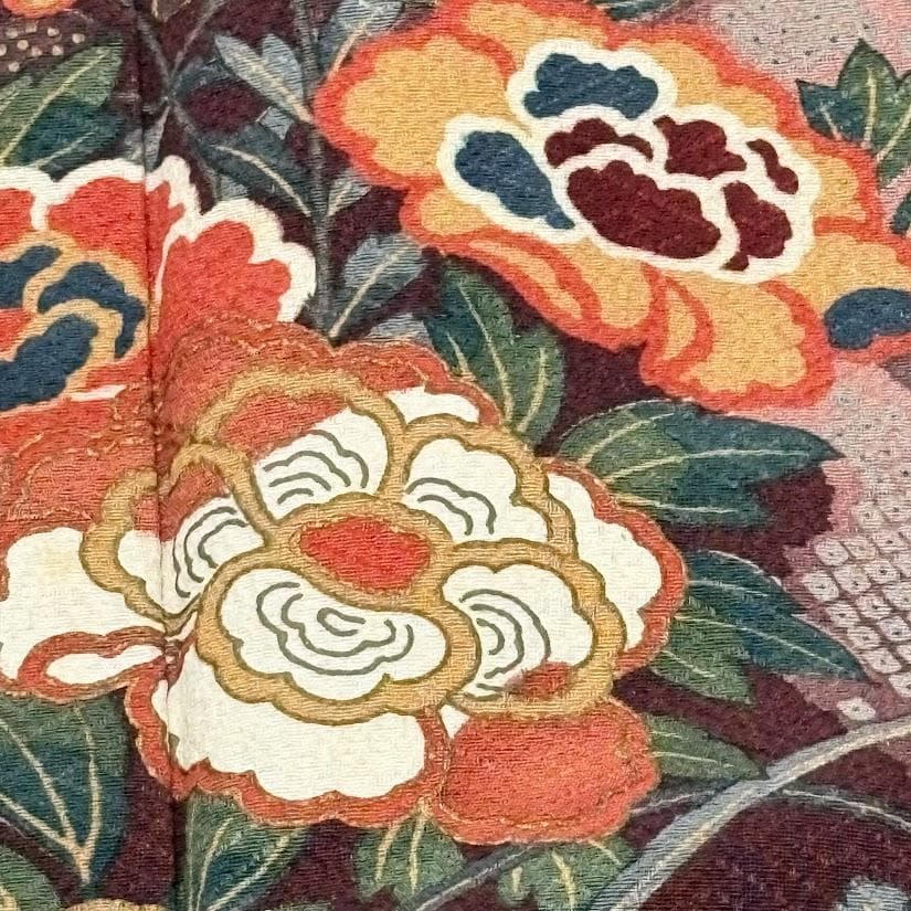 ゆりのはな　訪問着　京友禅ボカシ染め　金彩入り　紋意匠　吉祥模様　正絹　A504