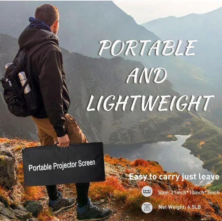 プロジェクタースクリーン スタンド付き 120インチ　16:9 4K HD