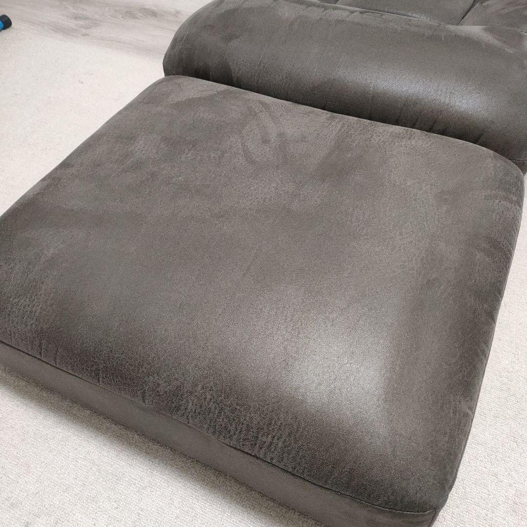 つながるワイドポケットコイル座椅子　/　オットマン　セット