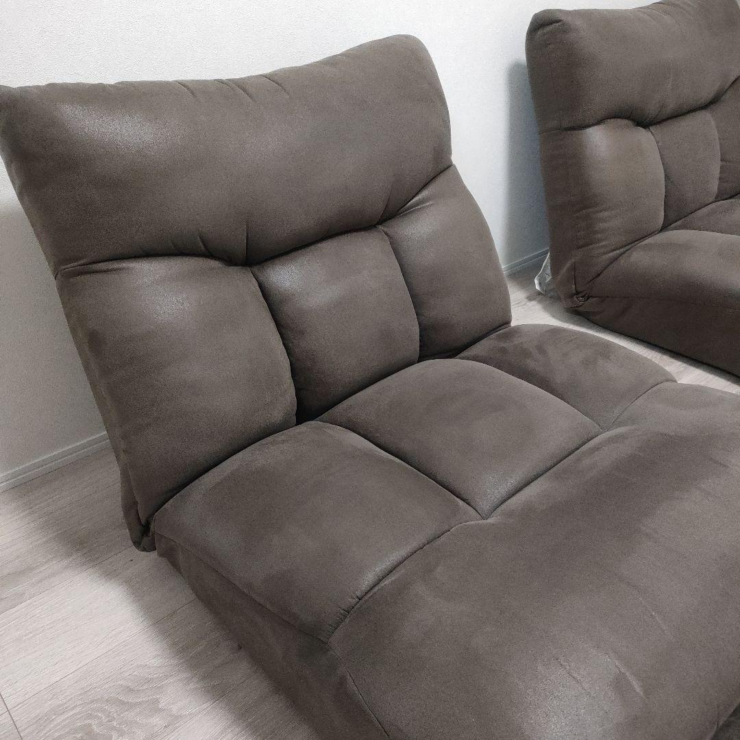 つながるワイドポケットコイル座椅子　/　オットマン　セット