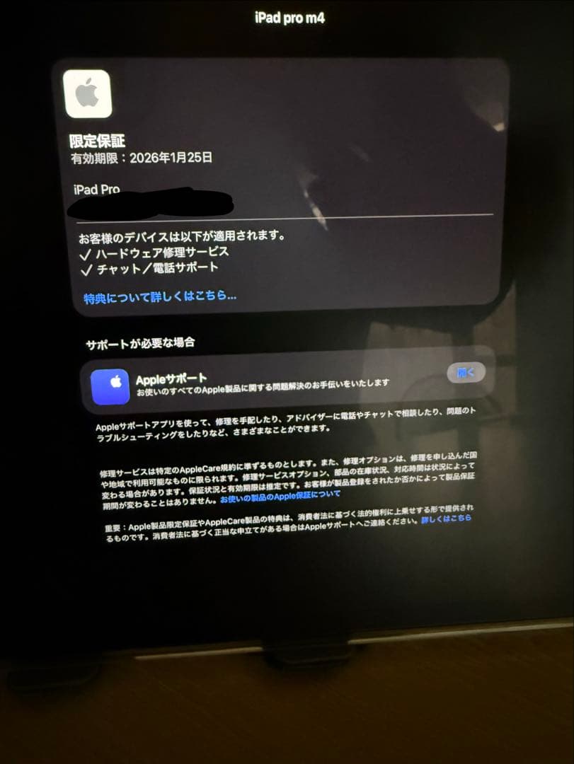 iPad Pro M4 11インチ 256GB Wi-Fi スペースブラック