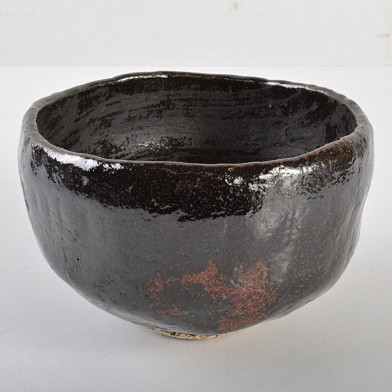 茶道具　楽吉左衛門　黒楽茶碗　共箱　D　R7098