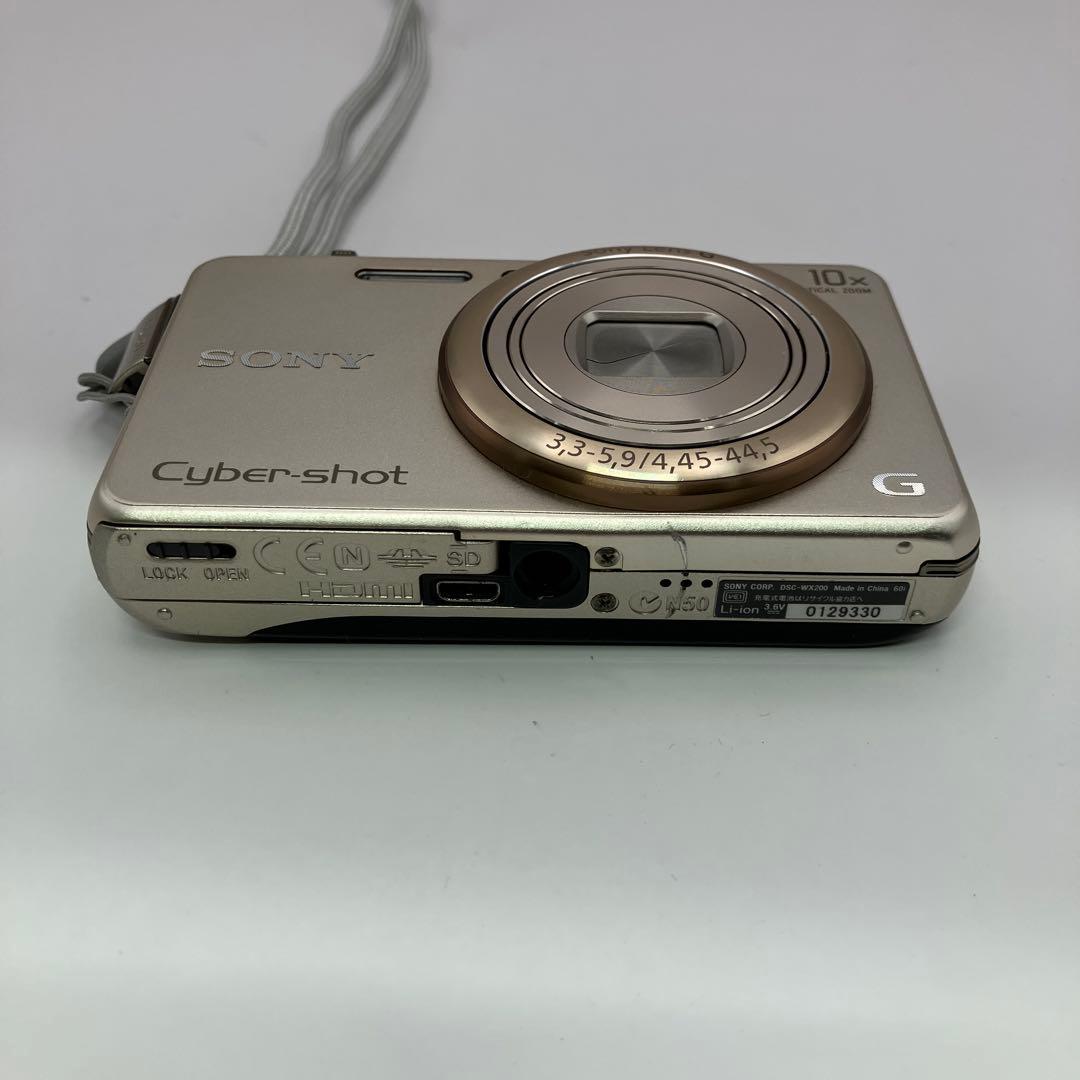 Sony サイバーショット DSC-WX200 デジタルカメラ　ゴールド【2】