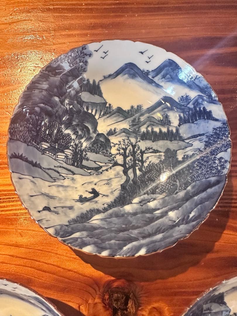 東　和山　手書きのお皿5枚セット