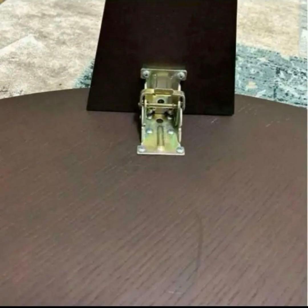 円卓 ちゃぶ台 直径105cm 折りたたみ式 座卓 木製 チャコール 4〜5人