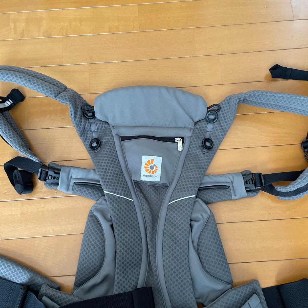 抱っこ紐 メッシュ グレー