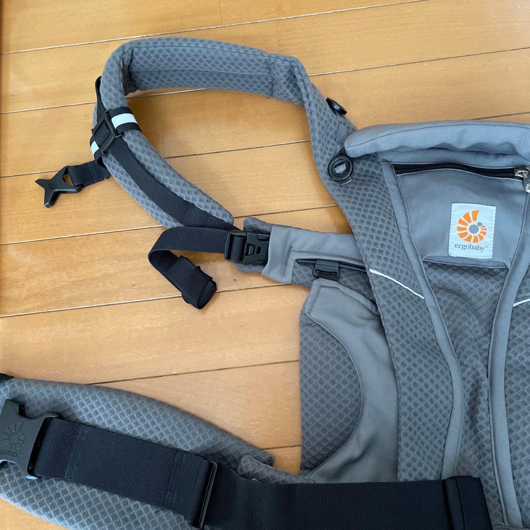 抱っこ紐 メッシュ グレー