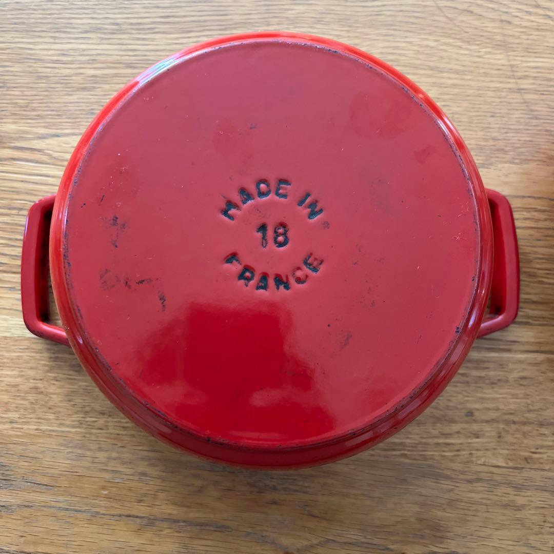 STAUB ラ・ココット 鍋 赤　18センチ